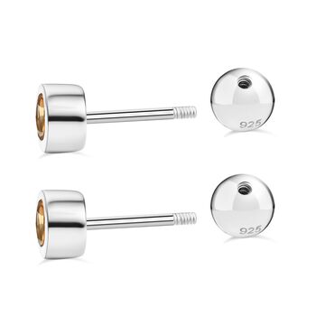 Citrin Ohrringe, 925 Silber rhodiniert - 0,57 ct.