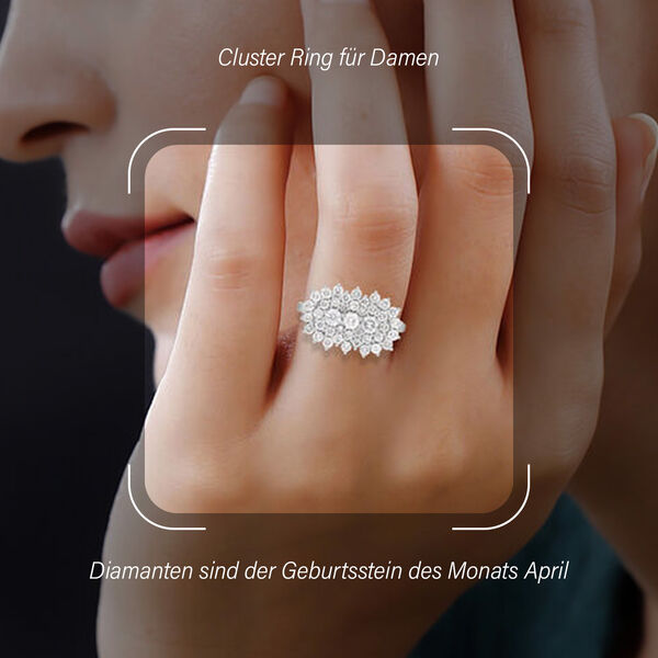 I1 GH SGL zertifizierter Diamant-Boot-Ring - 2 ct. image number 3