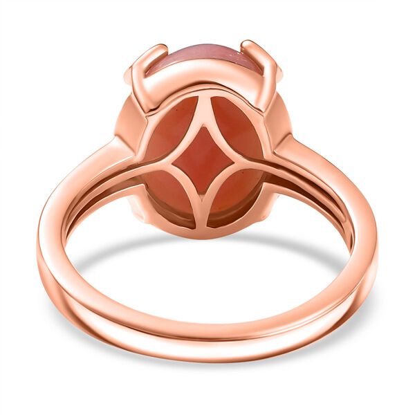 Herzklang - AA Vinicunca-Peruanischer Opal Ring 925 Silber 750 ros&eacute;vergoldet (Gr&ouml;&szlig;e 18.00) ca. 4.25 ct image number 6