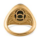 AAA Labradorit Ring, 925 Silber Gelbgold Vermeil, (Größe 19.00) ca. 6.64 ct image number 6