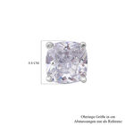Künstliche Diamant-Ohrringe, 925 Silber Rhodium Überzug ca. 3,50 ct image number 3