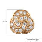 Simulierte Diamant-Knoten-Ohrstecker in Goldton image number 4