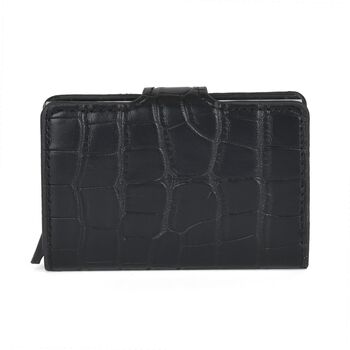 Kompakter Kartenhalter mit RFID-Schutz, schwarz