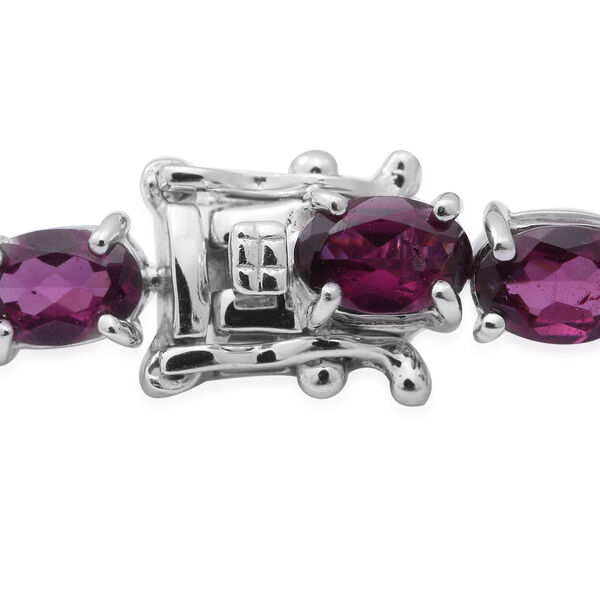 Rhodolit Granat Armband ca. 19 cm lange 925 Silber ca. 14.28 ct image number 2