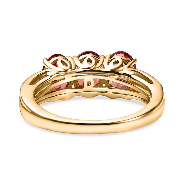 D'Joy Labor Padparadscha Saphir Ring - 3,59 ct. image number 6