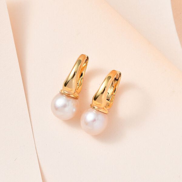 S&uuml;&szlig;wasserperle Ohrringe - 7,57 ct. image number 2