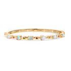 AA Natürlicher, äthiopischer Welo Opal Armreif ca. 19 cm Nickelfreies Messing ca. 2.45 ct