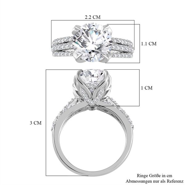 Moissanit Ring - 4,20 ct. image number 6