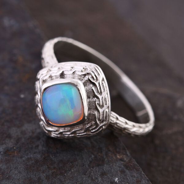 Royal Bali Kollektion - Nat&uuml;rlicher, &auml;thiopischer Welo Opal-Ring - 1,07 ct. image number 1