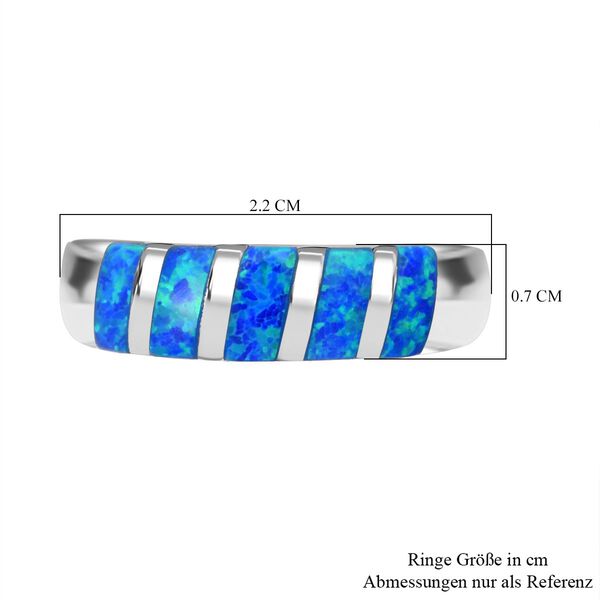Simulierter blauer Opal-Ring image number 7