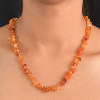 AA Karneol 70cm Halskette - 260 ct.