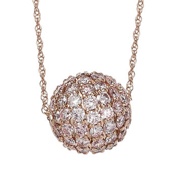 Rosa Diamant SI Schmuckset 585 Gold ca. 2.00 ct