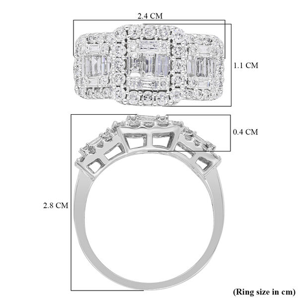 Wei&szlig;er Diamant SGL Zertifiziert I1 G-H Ring, 585 Gold, (Gr&ouml;&szlig;e 20.00) ca. 2.00 ct image number 4