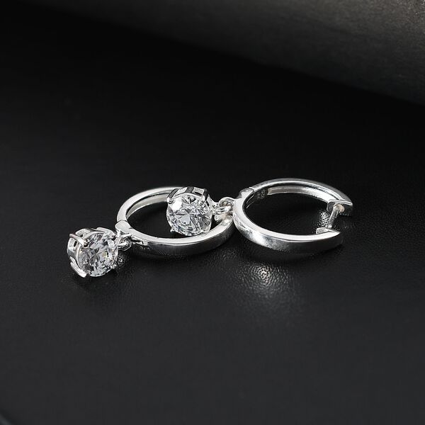 J Francis gefertigt mit SWAROVSKI- Zirkonia Ohrringe image number 2