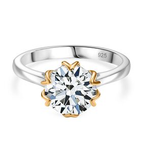 Zweifarbiger Moissanit Ring - 2,14 ct.