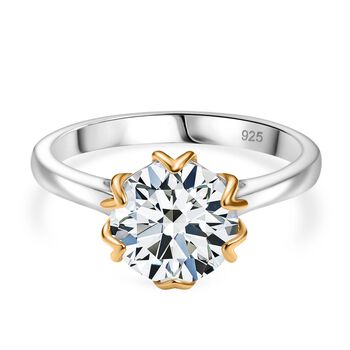 Zweifarbiger Moissanit Ring - 2,14 ct.