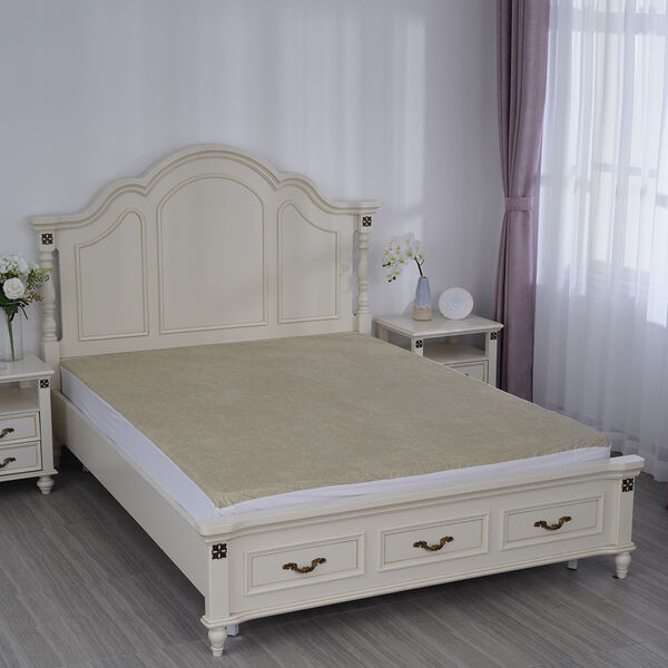 SERENITY NIGHT - Bambus-Matratzenschoner mit Kupfer-Infusion, antibakteriell, wasserdicht, 140x200 cm image number 2