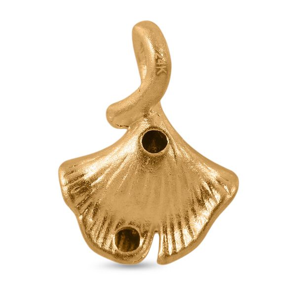 Ginkgoblatt Anhänger in 999 Gold image number 5
