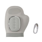 Kabelloser Handmassage-Handschuh aus ABS und Leder, 19 x 24,5 x 10 cm, Grau