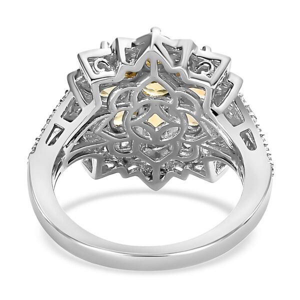 Nat&uuml;rlicher, goldener Tansanit und Zirkon-Cocktail-Ring - 2,58 ct. image number 6