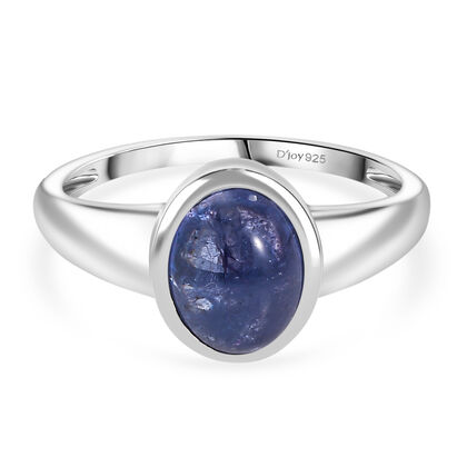 D'Joy AA Tansanit Ring 925 Silber rhodiniert (Gr&ouml;&szlig;e 17.00) ca. 2,49 ct
