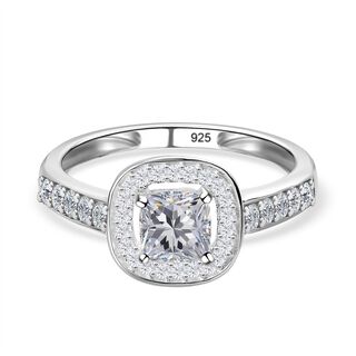 Lustro Stella - Zirkonia Ring, 925 Silber (Größe 18.00) ca. 1.62 ct