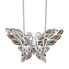 Natürlicher Mehrfach-Turmalin Schmetterlings-Anhänger mit 50cm Kette - 3,88 ct. image number 4