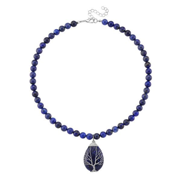 Lapislazuli Halskette, ca. 45 cm + 5 cm extender, ca. 230.00 ct image number 3