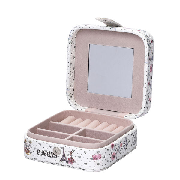 Digitaldruck Eiffelturm-Muster Schmuckkasten, Gr&ouml;&szlig;e 11,5x11,5x6 cm image number 5