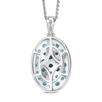 D'Joy Malgache Neon Apatit Anh&auml;nger mit 45cm Kette -1,70 ct.