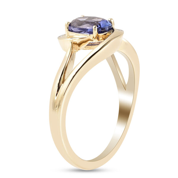 AA Tansanit Solit&auml;r Ring 375 Gelbgold image number 5