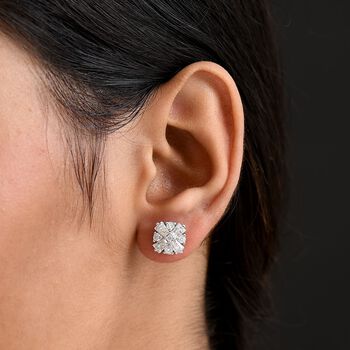 D'Joy Moissanit Ohrringe 925 Silber rhodiniert ca. 1.87 ct