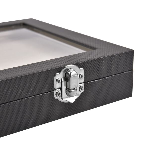 Moderne Ringschatulle mit Acryl-Fenster, 29x18.5x4cm, Schwarz image number 6