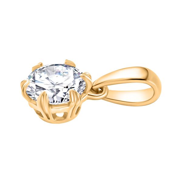 Moissanit Schmuckset, 925 Silber 750 Gelbgold Vermeil - 2,48 ct. image number 9