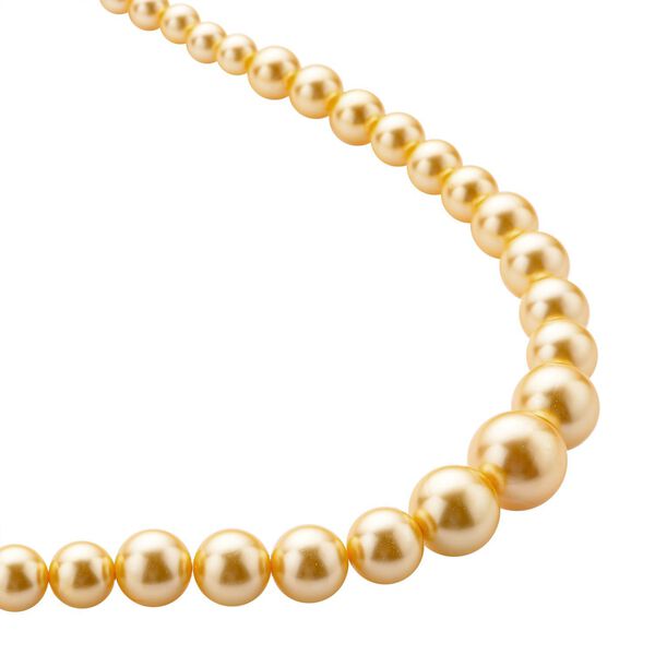 Goldene Muschelkernperle Halskette ca. 50 cm image number 3