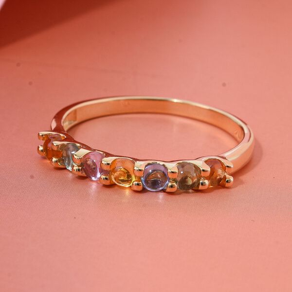 AA mehrfarbiger Saphir Ring - 1,19 ct. image number 1