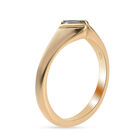 Tansanit Solitär Ring 925 Silber vergoldet (Größe 16.00) ca. 0,40 ct image number 4
