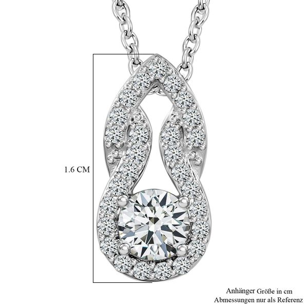 Moissanit Anh&auml;nger mit 50cm Kette - 0,58 ct. image number 5