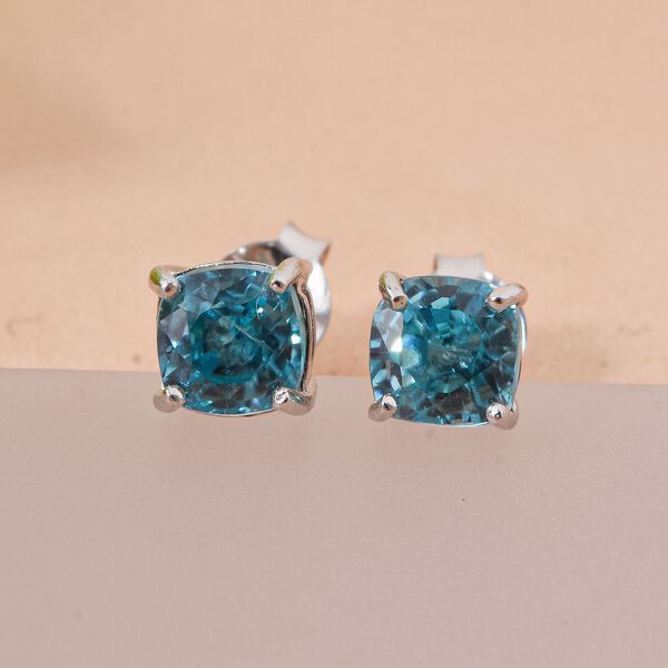 D'Joy blaue Zirkon Ohrringe - 1,99 ct. image number 1