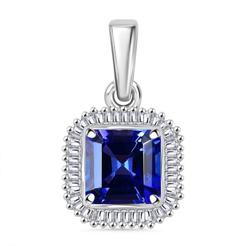 RHAPSODY AAAA Tansanit und VS Diamant Anhänger in 950 Platin - 2,23 ct. image number 0