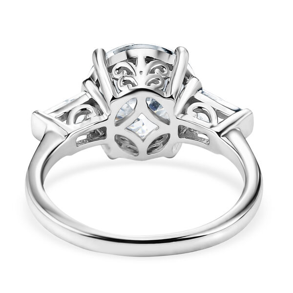 D'Joy Moissanit Ring 925 Silber Rhodiniert (Gr&ouml;&szlig;e 17.00) ca. 4,04 ct image number 5