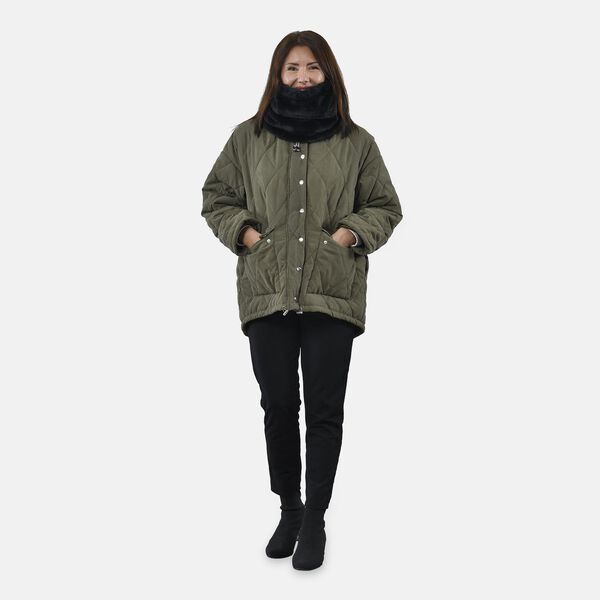 2 in 1 innovativer Infinity Schal und Mütze, Schwarz image number 7