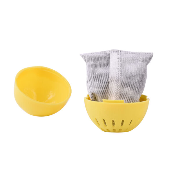 HOMESMART - 2er Set Aktivkohle K&uuml;hlschrank-Deodorierer in Zitronenform image number 3