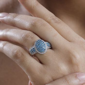 Neon Apatit und Zirkon Ring - 1,72 ct.