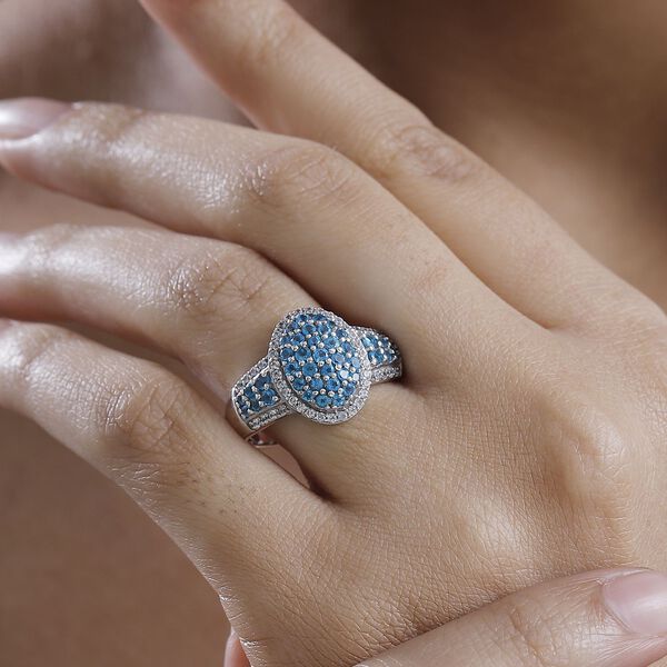 Neon Apatit und Zirkon Ring - 1,72 ct. image number 3