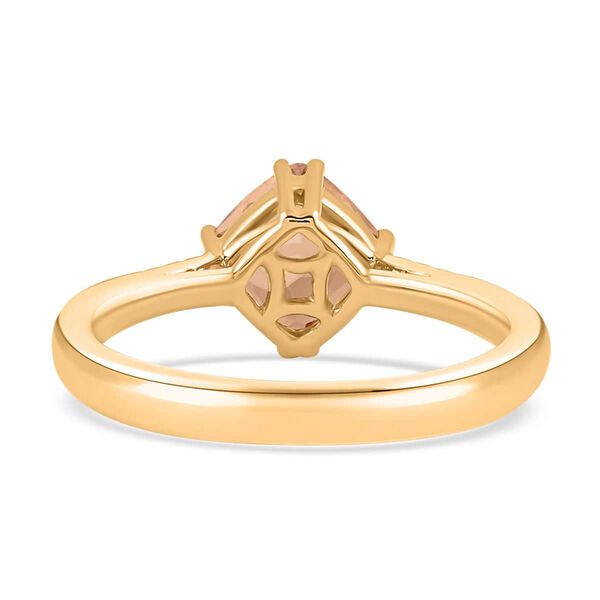 LUXORO zertifiziert und geprüft AAA kaiserlicher Topas und Diamant Ring in 417 Gold - 2 ct. image number 3