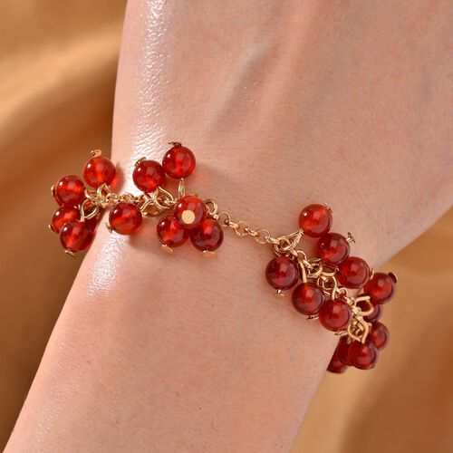 Rotes Achat-Armband, 19+5cm - 65 ct. image number 1