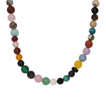 Multi Edelstein Halskette, 36 cm - 500 ct.