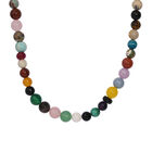 Mehrfarbige Edelsteine Kette, 91 cm, ca. 500.00 ct