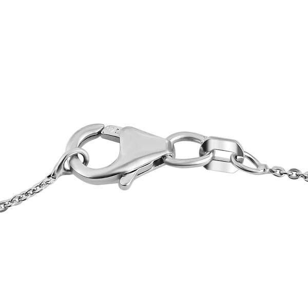 Tansanit und Zirkon Anh&auml;nger mit 50cm Kette - 0,83 ct. image number 6